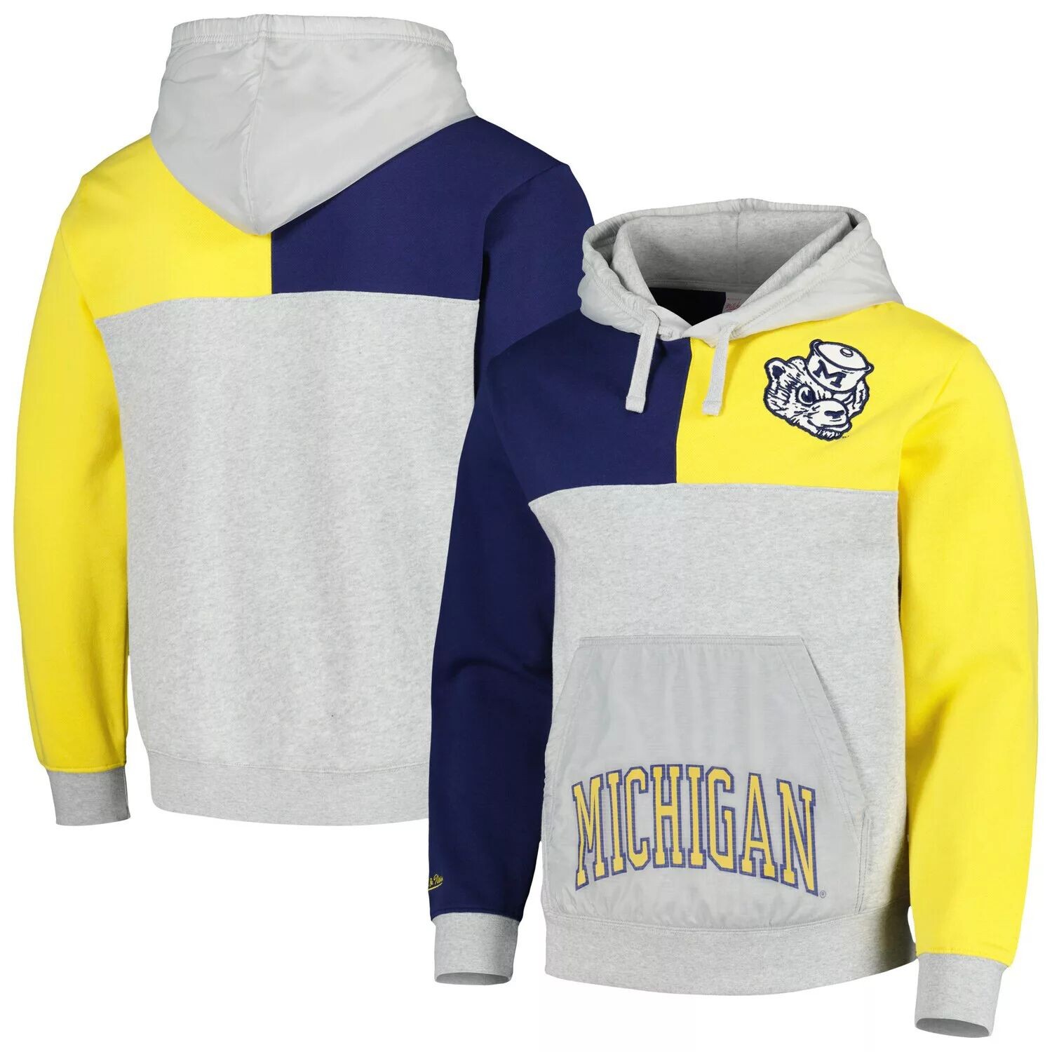 Мужской пуловер с капюшоном Mitchell & Ness Heather Grey Michigan Wolverines Tie Breaker
Мужской пуловер с капюшоном Mitchell & Ness Heather Grey Michigan Wolverines Tie Breaker