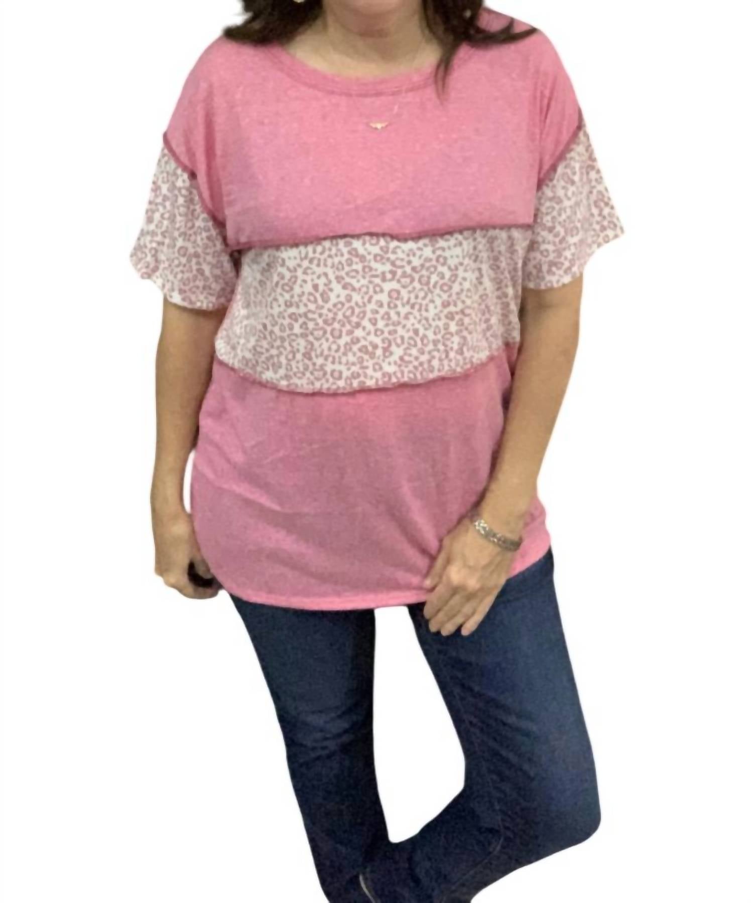 Толстовка с круглым вырезом в розовом цвете BiBi 
Толстовка с круглым вырезом в розовом цвете BiBi