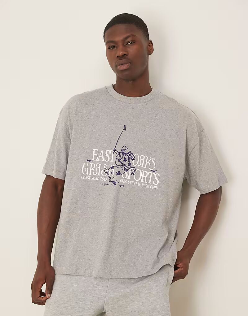 Футболка ASOS DESIGN oversize со спортивным принтом спереди серого меланжевого цвета
Футболка ASOS DESIGN oversize со спортивным принтом спереди серого меланжевого цвета