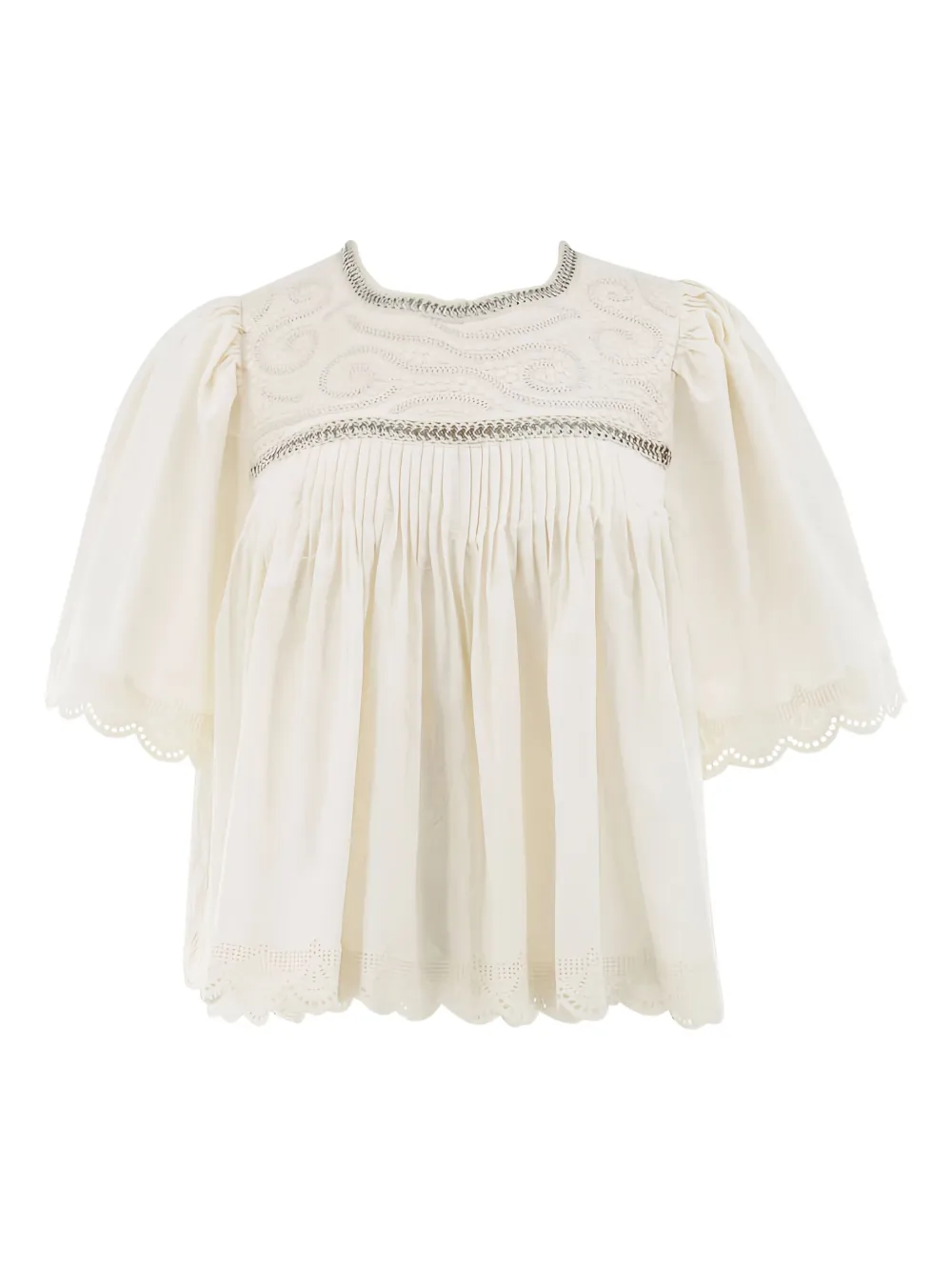 Вышитая плиссированная блузка «Лариса» Sea, нейтральный
Вышитая плиссированная блузка «Лариса» Sea, нейтральный