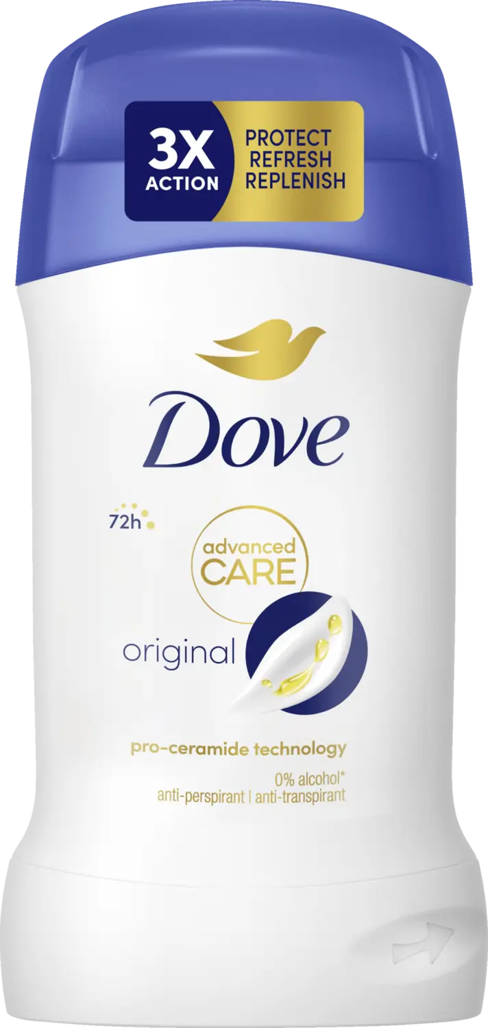 Дезодорант Dove Anti-Transpirant Advanced Care Stick Original
Дезодорант Dove Anti-Transpirant Advanced Care Stick Original
