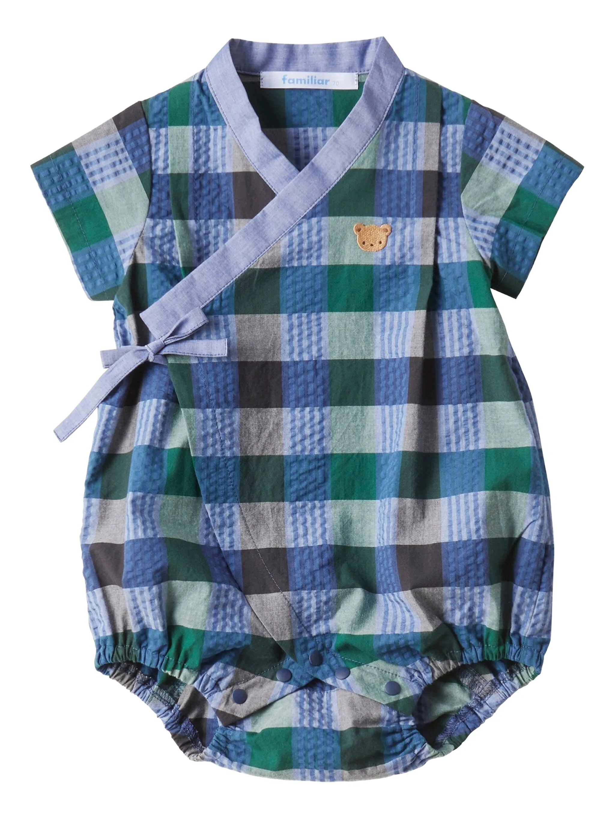Клетчатое боди с запахом Familiar, синий
Клетчатое боди с запахом Familiar, синий