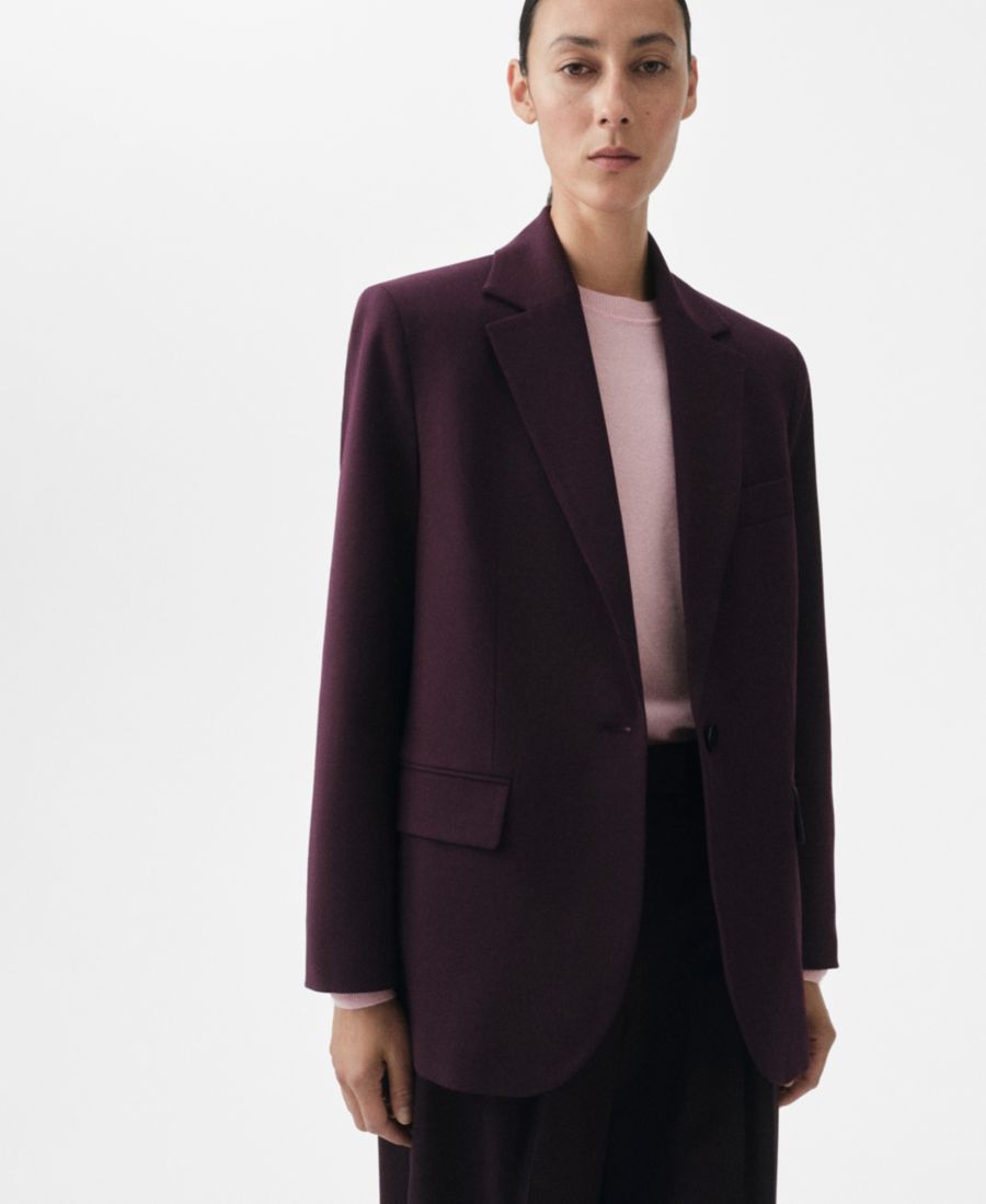 Женский пиджак из шерстяной смеси MANGO, Maroon
Женский пиджак из шерстяной смеси MANGO, Maroon