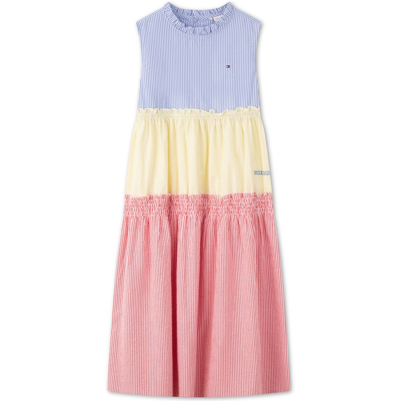 Tommy Hilfiger Платье Blue, Yellow и Pink в полоску с цветными блоками для детей 3-7 лет
Tommy Hilfiger Платье Blue, Yellow и Pink в полоску с цветными блоками для детей 3-7 лет