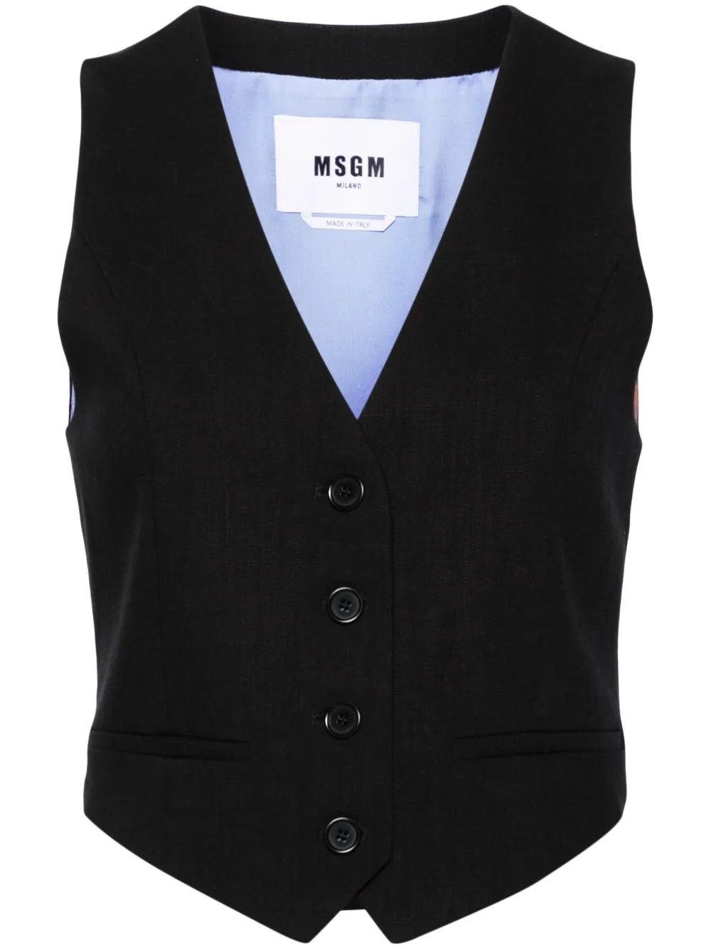 Жилет строгого кроя Msgm, черный
Жилет строгого кроя Msgm, черный