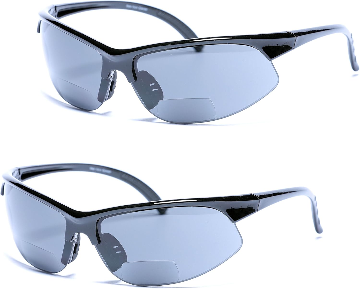 2 пары спортивных солнцезащитных очков с бифокальными линзами, очки для чтения на открытом воздухе для мужчин и женщин - 2 чехла из микрофибры в комплекте (черные, 2,25 дюйма) Mass Vision, Black
2 пары спортивных солнцезащитных очков с бифокальными линзами, очки для чтения на открытом воздухе для мужчин и женщин - 2 чехла из микрофибры в комплекте (черные, 2,25 дюйма) Mass Vision, Black