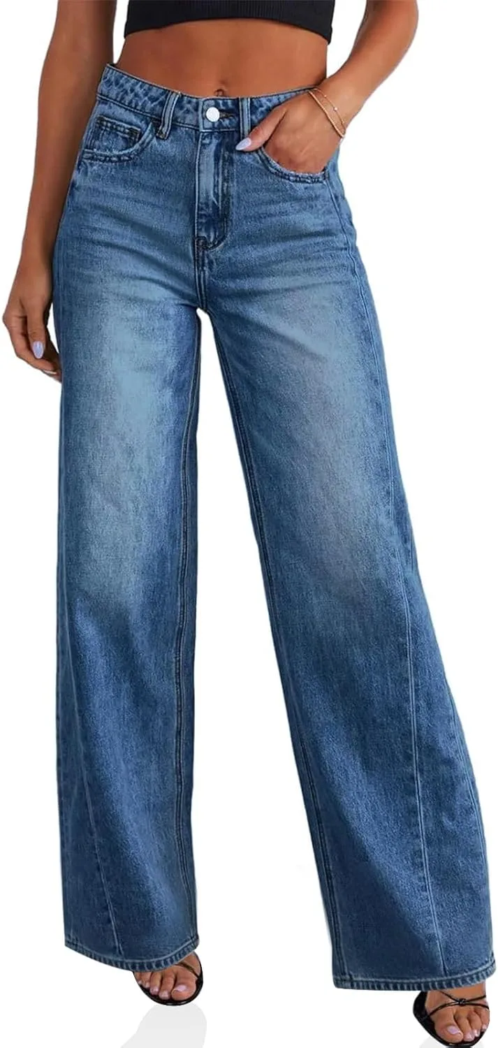 Cicy Bell женские джинсы wide leg high waisted boyfriends baggy stretchy с карманами
Cicy Bell женские джинсы wide leg high waisted boyfriends baggy stretchy с карманами