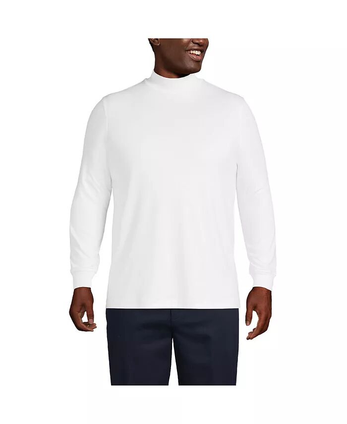 Большая и высокая хлопковая водолазка Supima Lands' End, белый
Большая и высокая хлопковая водолазка Supima Lands' End, белый