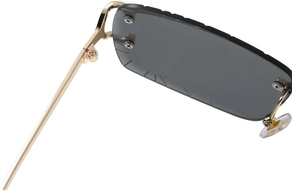 Квадратные очки без оправы, модные металлические солнцезащитные очки высокого качества для мужчин и женщин, очки для уличной фотосъемки GHVWYX, Gold Transparent
Квадратные очки без оправы, модные металлические солнцезащитные очки высокого качества для мужчин и женщин, очки для уличной фотосъемки GHVWYX, Gold Transparent