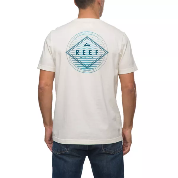 Мужская футболка с рисунком волн Reef, белый
Мужская футболка с рисунком волн Reef, белый