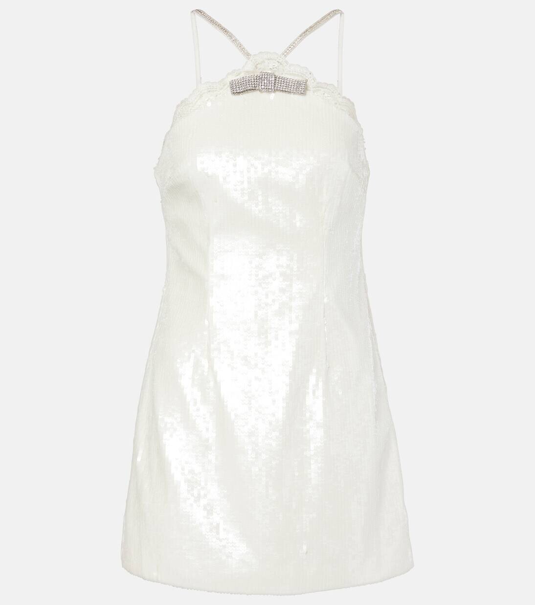 Мини-платье с бантом и пайетками Self-Portrait, кремовый
Мини-платье с бантом и пайетками Self-Portrait, кремовый