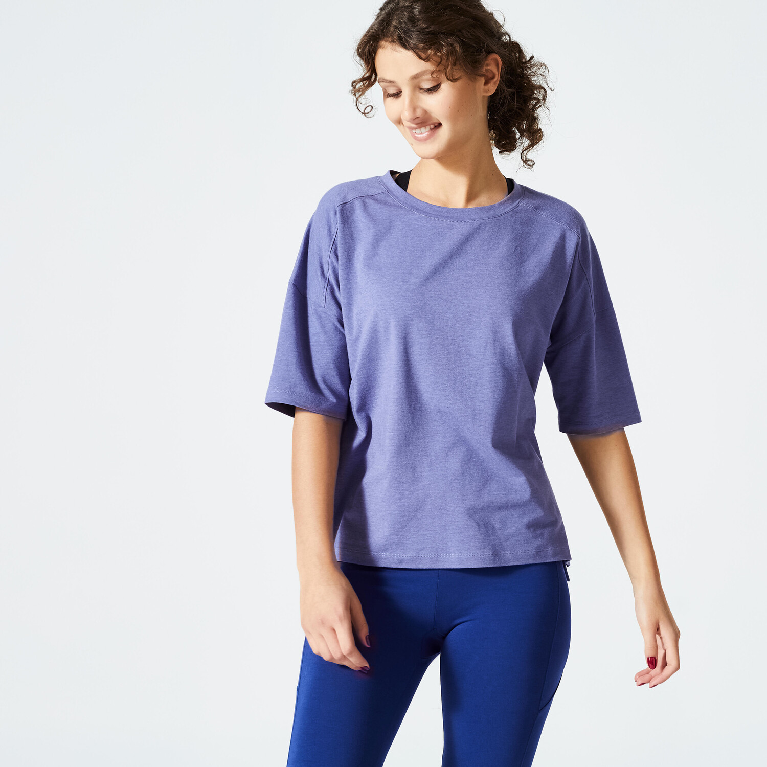 Женская футболка для фитнеса 520 Loose - Сиреневый Domyos
Женская футболка для фитнеса 520 Loose - Сиреневый Domyos