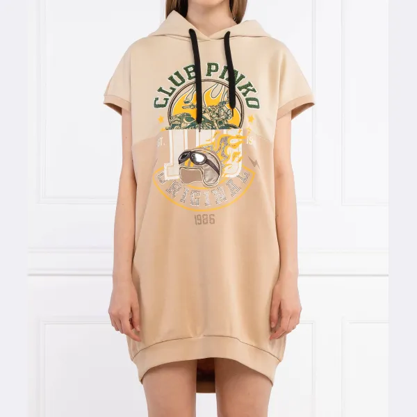 Статистическая толстовка свободного кроя Pinko, бежевый
Статистическая толстовка свободного кроя Pinko, бежевый