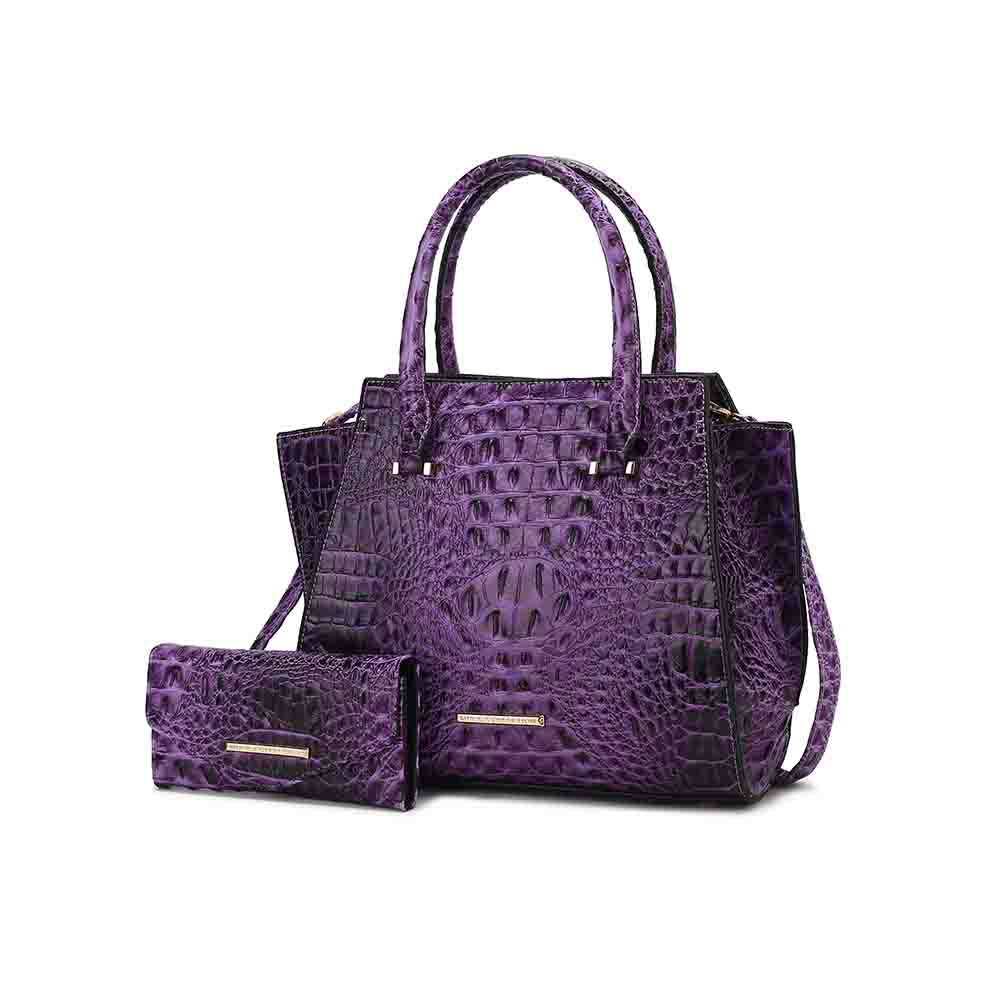 Сумка-тоут Viridiana Luxe с тиснением под крокодила. Элегантная и универсальная сумка MKF Collection By Mia K., фиолетовый
Сумка-тоут Viridiana Luxe с тиснением под крокодила. Элегантная и универсальная сумка MKF Collection By Mia K., фиолетовый