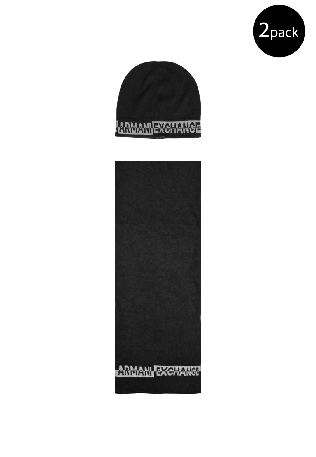 Шарф и шапка Armani Exchange мужские с рисунком, черный
Шарф и шапка Armani Exchange мужские с рисунком, черный