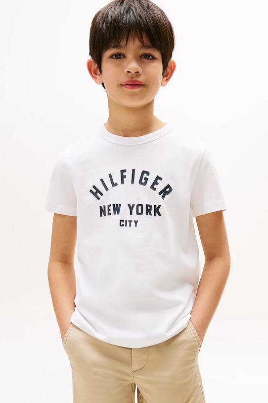 Детская хлопковая футболка Tommy Hilfiger, белый
Детская хлопковая футболка Tommy Hilfiger, белый