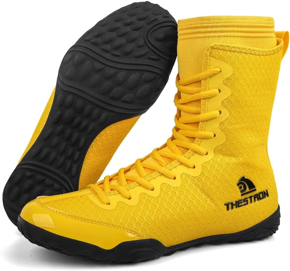 Мужские борцовские ботинки Высокие кроссовки для фитнеса и бокса Обувь для тренировок в зале Бойцовские спортивные туфли Боевые искусства Пауэрлифтинг Hiuzylqx, желтый
Мужские борцовские ботинки Высокие кроссовки для фитнеса и бокса Обувь для тренировок в зале Бойцовские спортивные туфли Боевые искусства Пауэрлифтинг Hiuzylqx, желтый