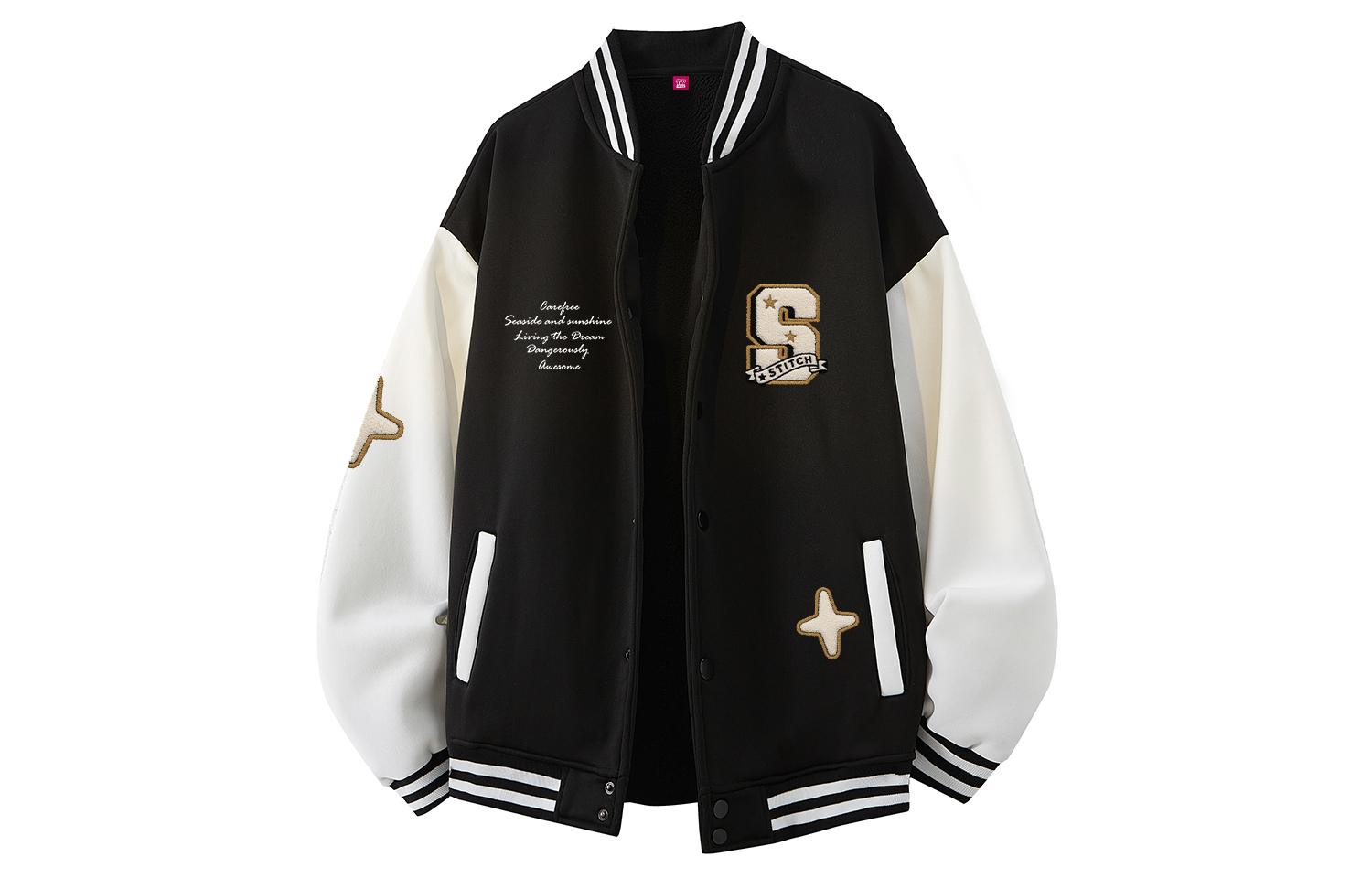 Disney Бейсбольная майка унисекс, Black (Thickened Fleece-Lined)
Disney Бейсбольная майка унисекс, Black (Thickened Fleece-Lined)