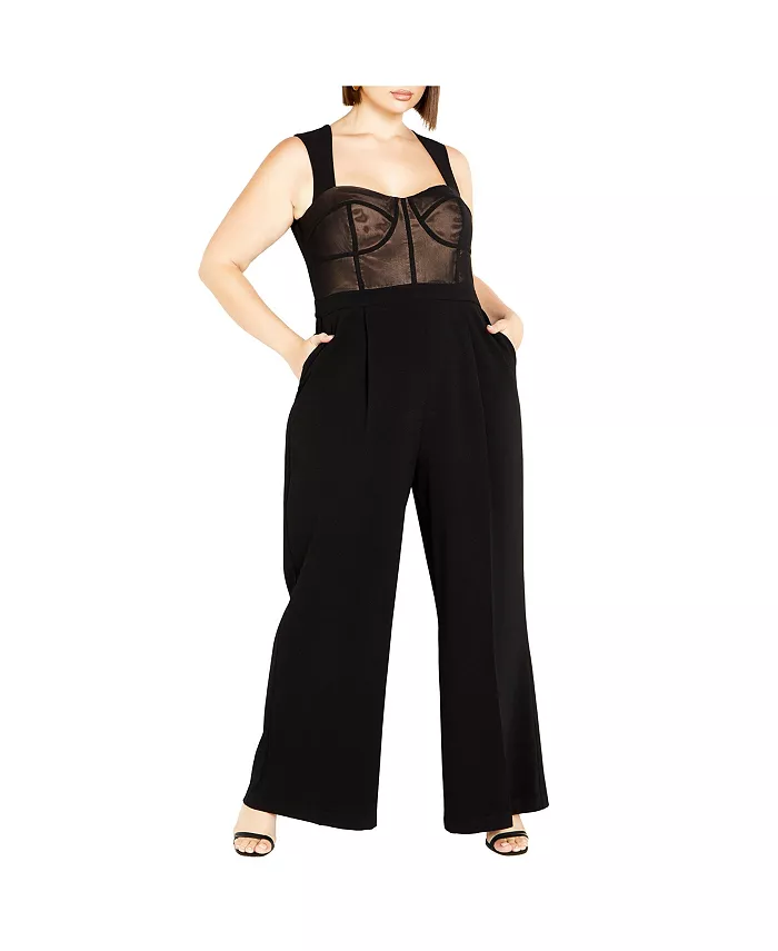 Комбинезон Кайли размера плюс CITY CHIC, черный
Комбинезон Кайли размера плюс CITY CHIC, черный