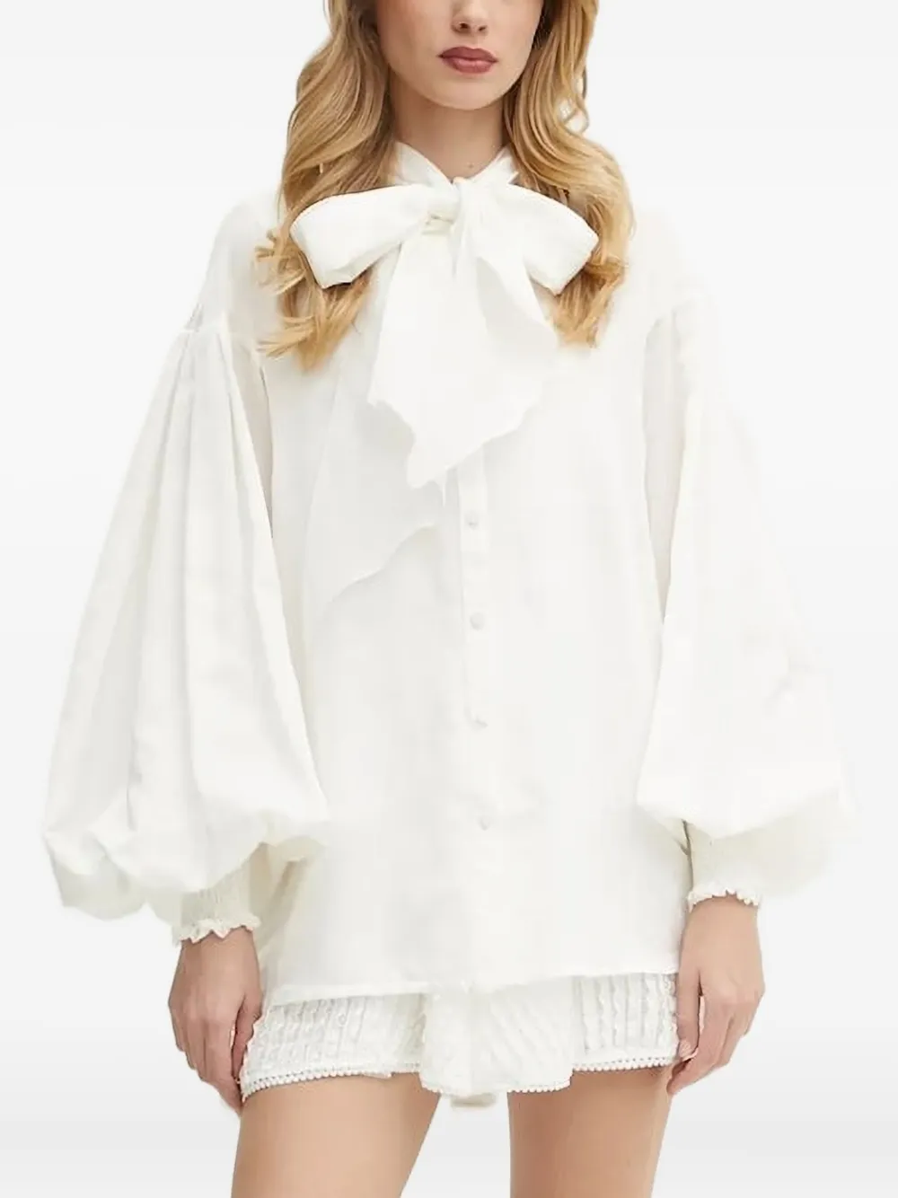 Блузка с рукавами-фонариками и бантом Charo Ruiz Ibiza, белый
Блузка с рукавами-фонариками и бантом Charo Ruiz Ibiza, белый