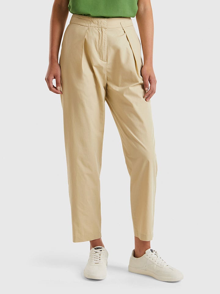 Тканевые брюки Benetton, бежевый
Тканевые брюки Benetton, бежевый