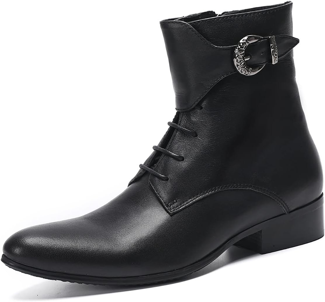 Мужские повседневные западные ботинки Santimon Mens Dress Chelsea - натуральная кожа, шнуровка, ботинки-ковбойки с молнией для вечеринки, работы и свадьбы, черный
Мужские повседневные западные ботинки Santimon Mens Dress Chelsea - натуральная кожа, шнуровка, ботинки-ковбойки с молнией для вечеринки, работы и свадьбы, черный