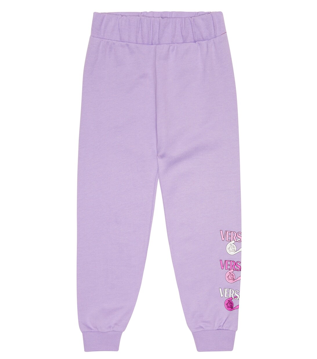 Хлопковые спортивные штаны с принтом Safety Pin Versace, фиолетовый
Хлопковые спортивные штаны с принтом Safety Pin Versace, фиолетовый