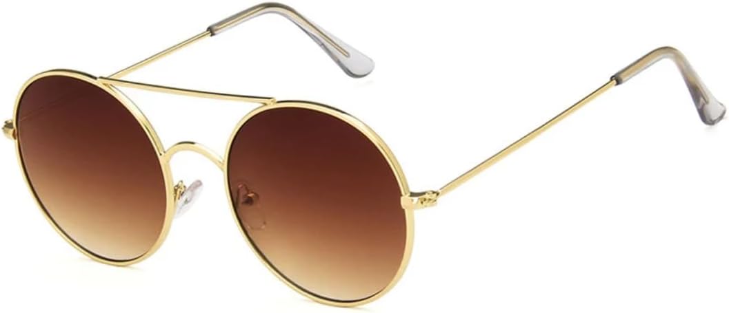 Солнцезащитные очки с защитой UV400 | Маленькая круглая металлическая оправа | для женщин и мужчин, для занятий спортом на открытом воздухе и вождения DSVIGF, Gold Tea
Солнцезащитные очки с защитой UV400 | Маленькая круглая металлическая оправа | для женщин и мужчин, для занятий спортом на открытом воздухе и вождения DSVIGF, Gold Tea