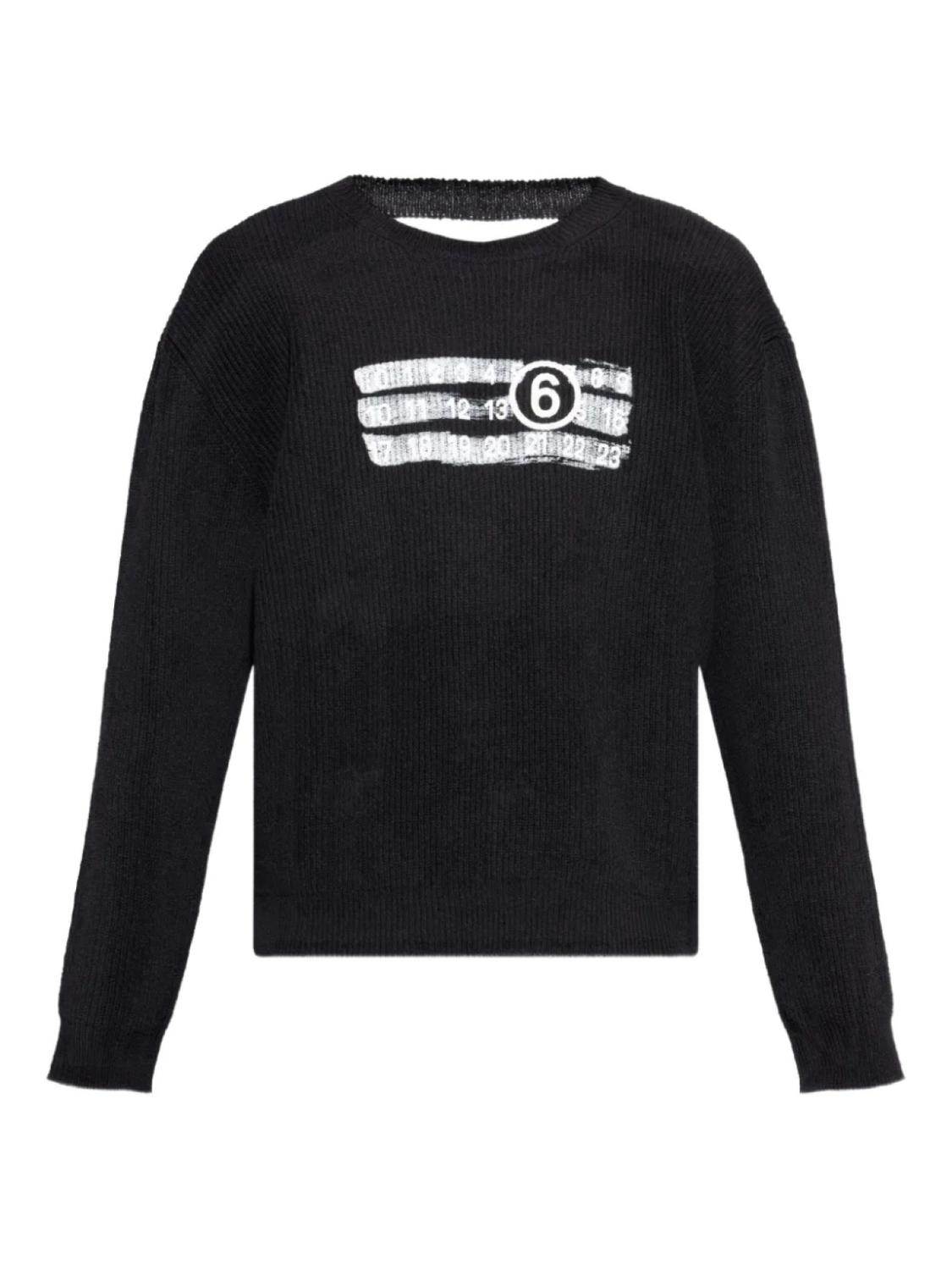 Свитер с цифровым принтом MM6 Maison Margiela, черный
Свитер с цифровым принтом MM6 Maison Margiela, черный