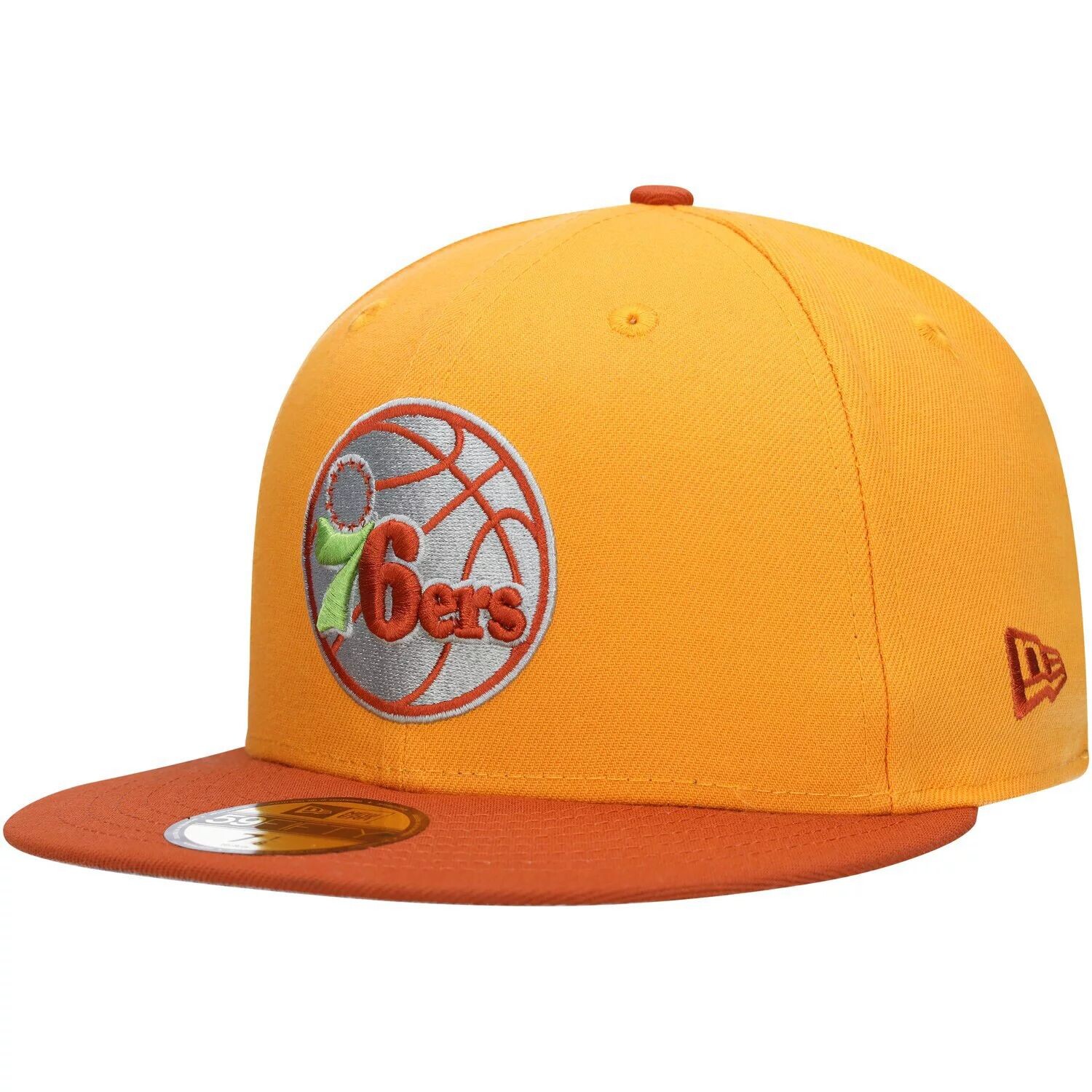 Мужская приталенная шляпа New Era Gold/Rust Philadelphia 76ers 59FIFTY
Мужская приталенная шляпа New Era Gold/Rust Philadelphia 76ers 59FIFTY