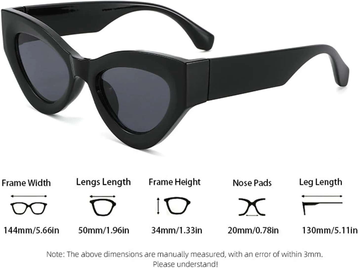 COTIA 2025 Модные солнцезащитные очки «кошачий глаз» для женщин и мужчин. Классические, модные, винтажные, летние, для отдыха на природе и путешествий, Brown
COTIA 2025 Модные солнцезащитные очки «кошачий глаз» для женщин и мужчин. Классические, модные, винтажные, летние, для отдыха на природе и путешествий, Brown