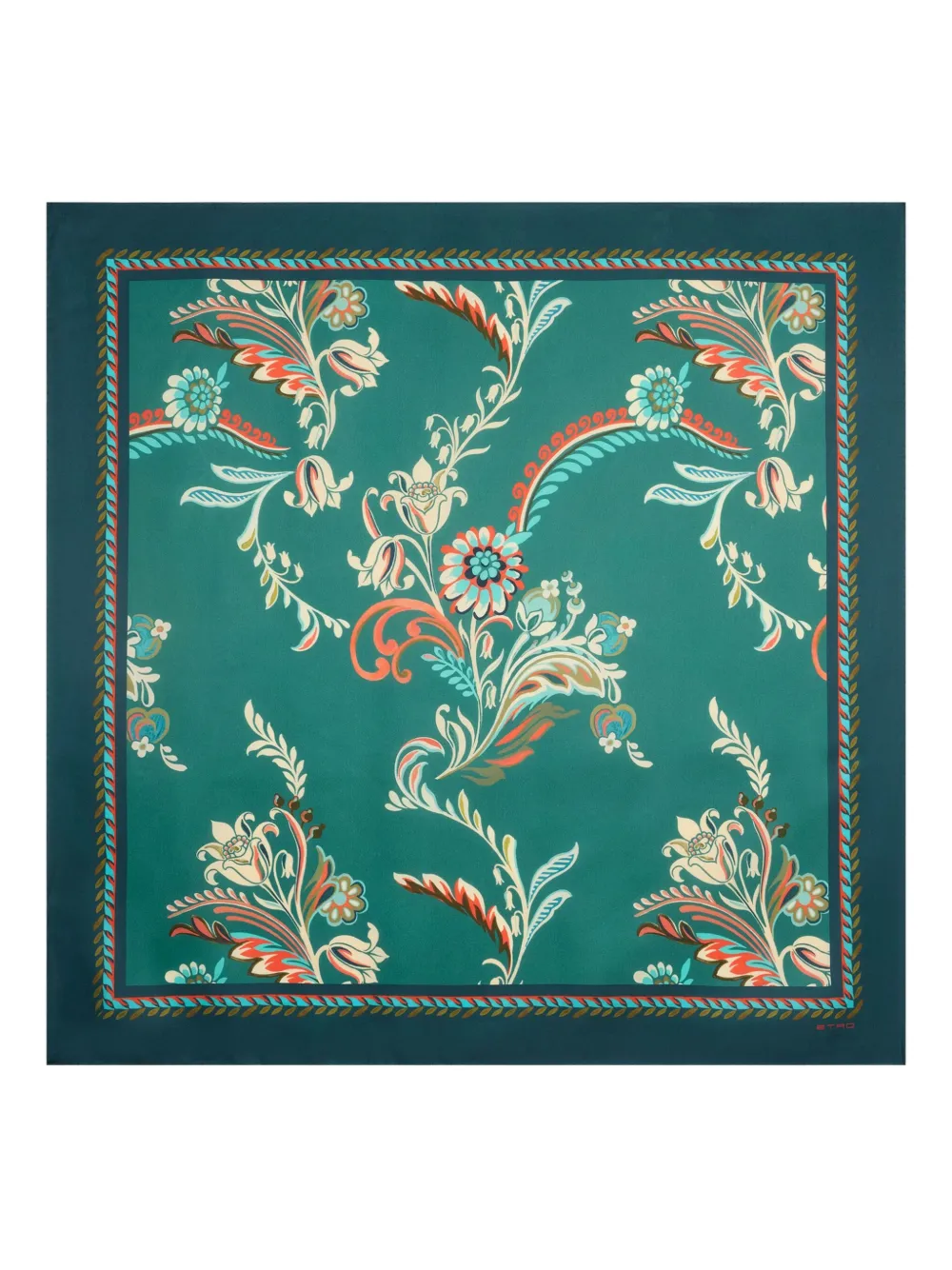Шелковый платок с принтом ETRO, зеленый
Шелковый платок с принтом ETRO, зеленый