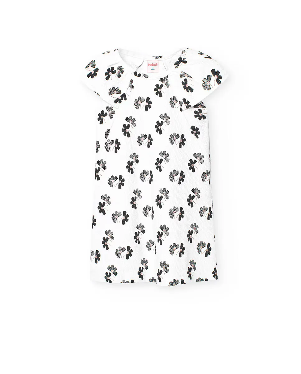 Платье для девочки с короткими рукавами и цветочным принтом Boboli, белый
Платье для девочки с короткими рукавами и цветочным принтом Boboli, белый
