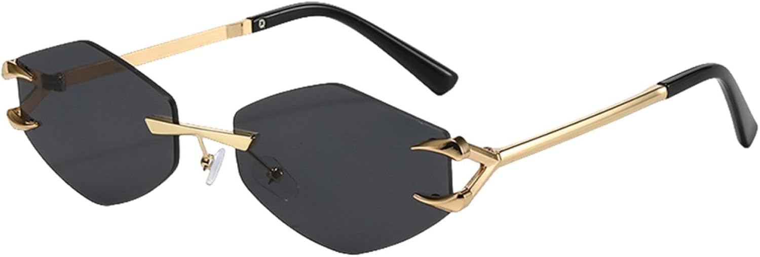 Маленькие шестиугольные солнцезащитные очки без оправы для женщин и мужчин, роскошные, в стиле ретро, с металлической оправой, защита от УФ-излучения UV400 TVTBBVV, C1goldblack
Маленькие шестиугольные солнцезащитные очки без оправы для женщин и мужчин, роскошные, в стиле ретро, с металлической оправой, защита от УФ-излучения UV400 TVTBBVV, C1goldblack