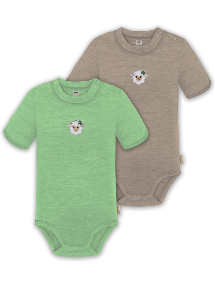 Normani Outdoor Sports Комплект из двух детских боди из шерсти мериноса, зелено-бежевого цвета
Normani Outdoor Sports Комплект из двух детских боди из шерсти мериноса, зелено-бежевого цвета