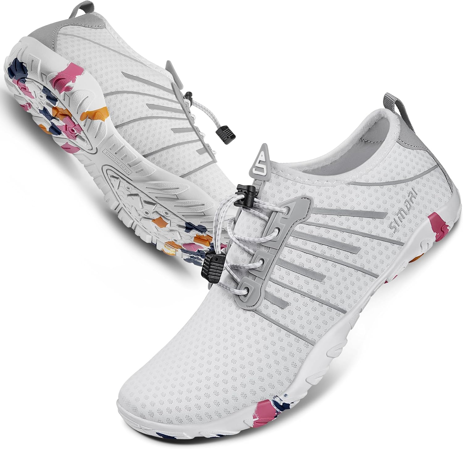 Водные туфли SIMARI для женщин и мужчин - Босоножки с быстрым высыханием, Легкие плавательные тапочки для серфинга, плавания, пляжного спорта, каякинга, дайвинга, Противоскользящий дизайн, белый
Водные туфли SIMARI для женщин и мужчин - Босоножки с быстрым высыханием, Легкие плавательные тапочки для серфинга, плавания, пляжного спорта, каякинга, дайвинга, Противоскользящий дизайн, белый