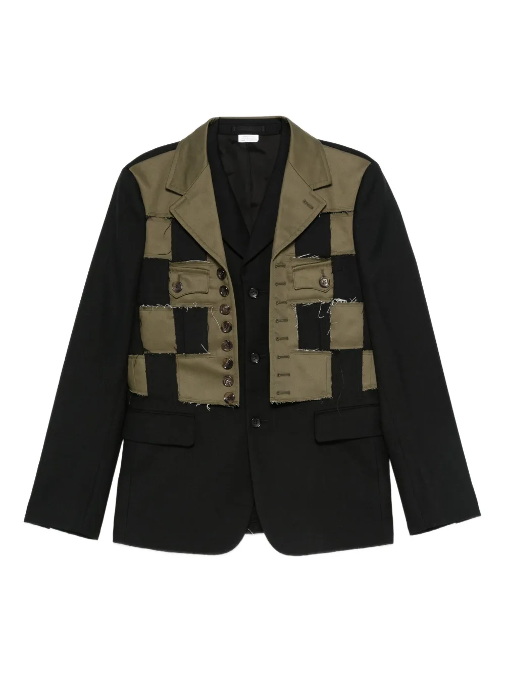 Пиджак в стиле пэчворк с клетчатым узором Comme Des Garçons Shirt, черный
Пиджак в стиле пэчворк с клетчатым узором Comme Des Garçons Shirt, черный