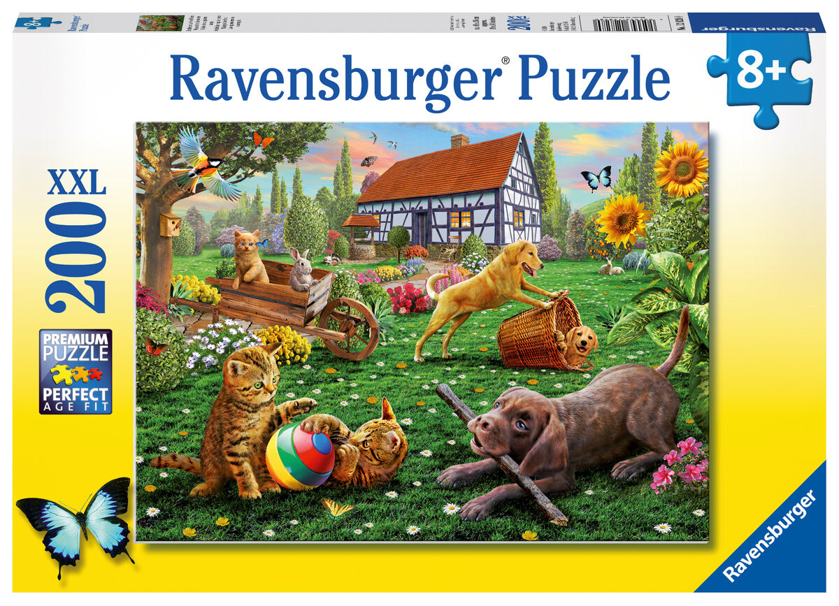 Ravensburger, пазл для детей XXL Животные в саду, 200 шт.
Ravensburger, пазл для детей XXL Животные в саду, 200 шт.