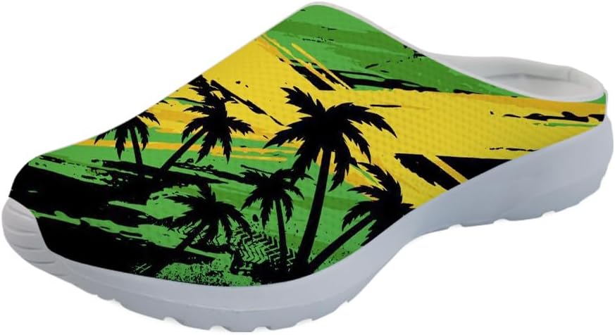 Forchrinse Hawaiian Palm Tree Watercolor Sky Beach Женские слипоны-мюли Мужские прогулочные кроссовки Садовые сабо Домашние туфли Легкие, Jamaican Palm
Forchrinse Hawaiian Palm Tree Watercolor Sky Beach Женские слипоны-мюли Мужские прогулочные кроссовки Садовые сабо Домашние туфли Легкие, Jamaican Palm