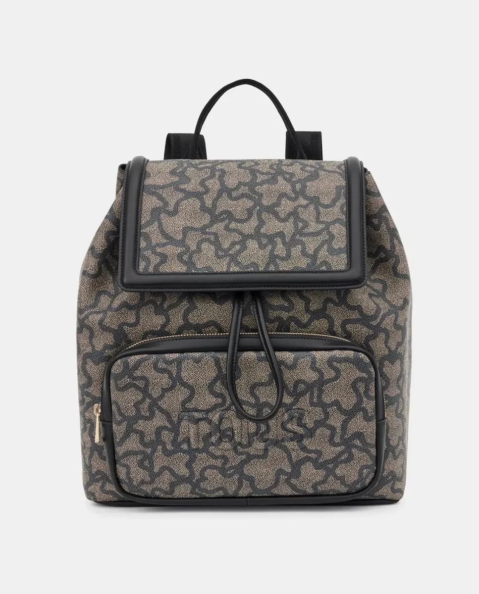 Черный рюкзак с принтом, клапаном и магнитной кнопкой Tous, черный
Черный рюкзак с принтом, клапаном и магнитной кнопкой Tous, черный