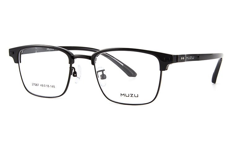 MUZU Оправы для очков унисекс из нержавеющей стали TR90, Black 0 degree anti-blue light flat mirror
MUZU Оправы для очков унисекс из нержавеющей стали TR90, Black 0 degree anti-blue light flat mirror