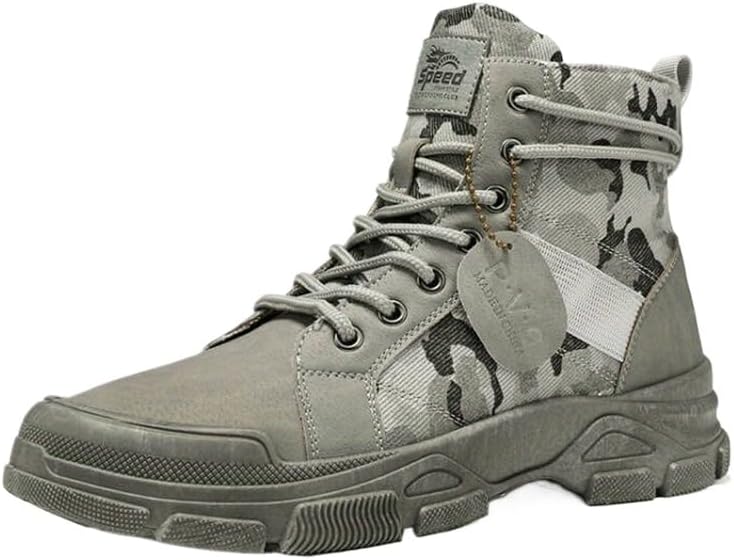 Мужские тактические боевые ботинки - легкие ботинки средней высоты из ткани с мягкой подошвой, удобные для повседневной носки, работы и прогулок Generic, серый
Мужские тактические боевые ботинки - легкие ботинки средней высоты из ткани с мягкой подошвой, удобные для повседневной носки, работы и прогулок Generic, серый