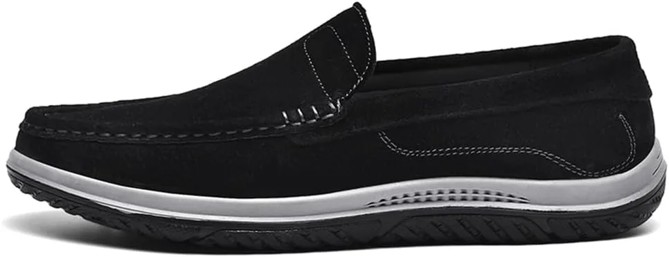 Мужские плоские лоферы из замши, без шнурков, классические мокасины для вождения, повседневные туфли-лодочки, кожаная подкладка, резиновая подошва Abborora, черный
Мужские плоские лоферы из замши, без шнурков, классические мокасины для вождения, повседневные туфли-лодочки, кожаная подкладка, резиновая подошва Abborora, черный