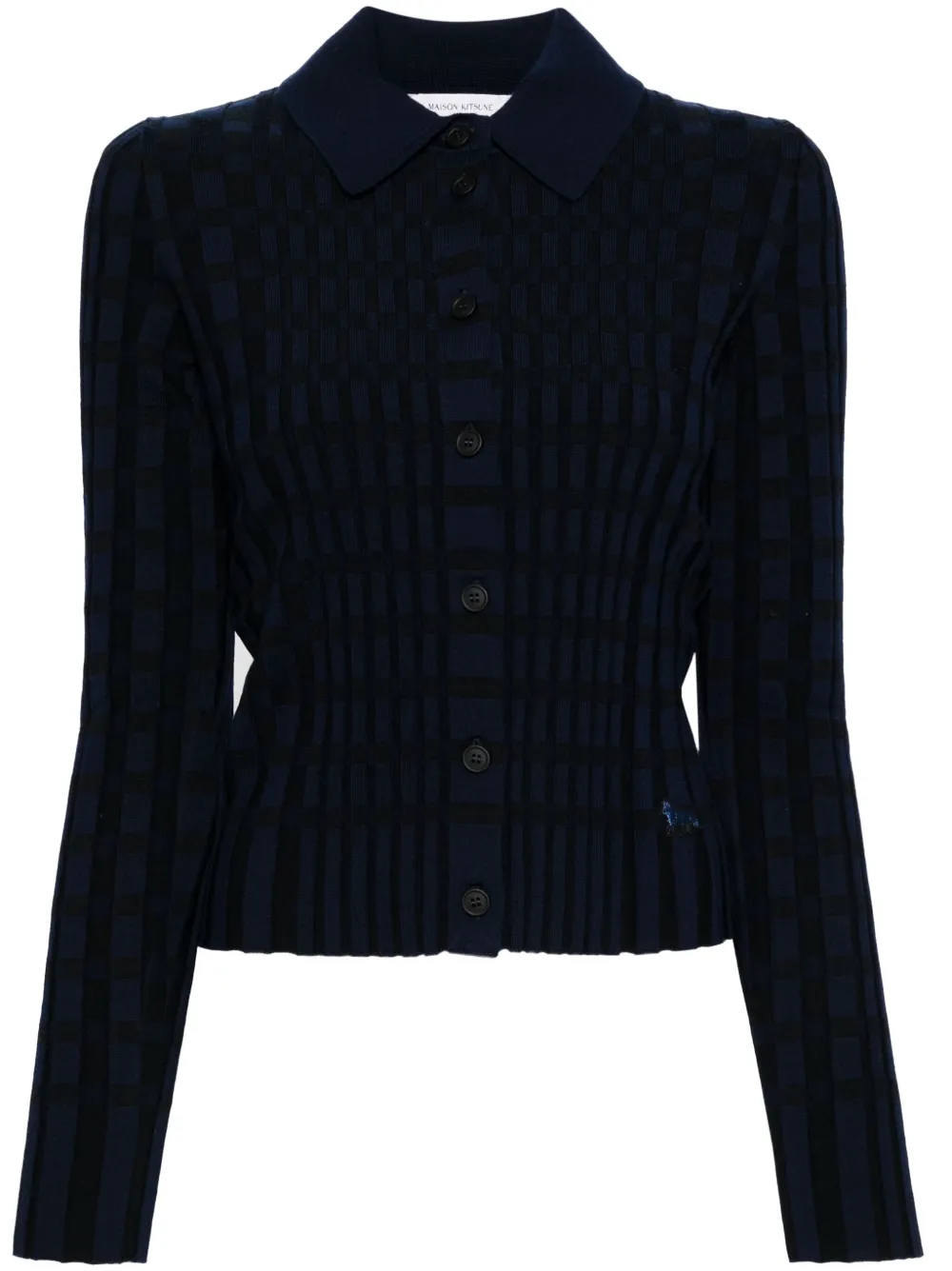 Клетчатая рубашка Maison Kitsuné, черный
Клетчатая рубашка Maison Kitsuné, черный