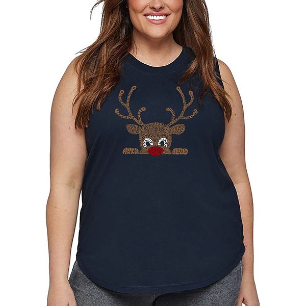 Футболка с принтом Peeking reindeer для женщин plus size La Pop Art, Navy
Футболка с принтом Peeking reindeer для женщин plus size La Pop Art, Navy