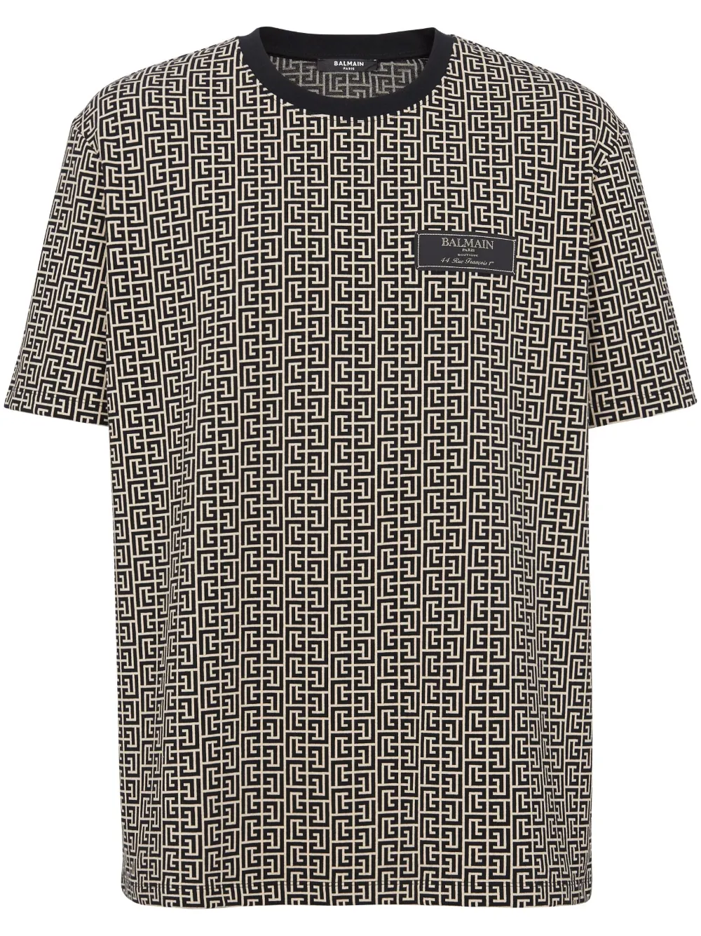 Жаккардовая футболка с монограммой BALMAIN, черный
Жаккардовая футболка с монограммой BALMAIN, черный