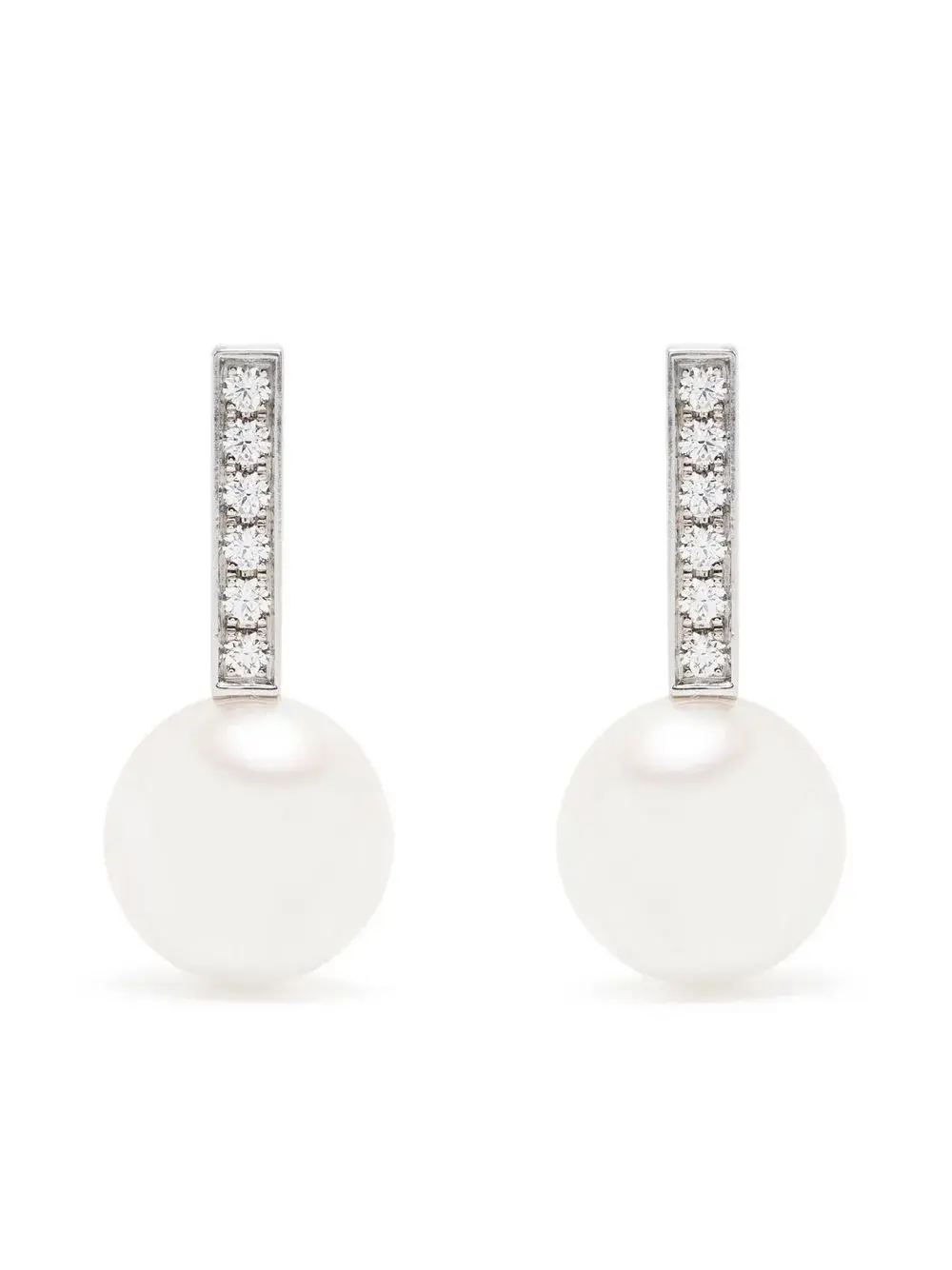 Серьги из белого золота с бриллиантами TASAKI, серебряный
Серьги из белого золота с бриллиантами TASAKI, серебряный