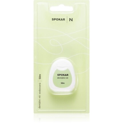 Вощеная зубная нить Spokar - 50 метров
Вощеная зубная нить Spokar - 50 метров