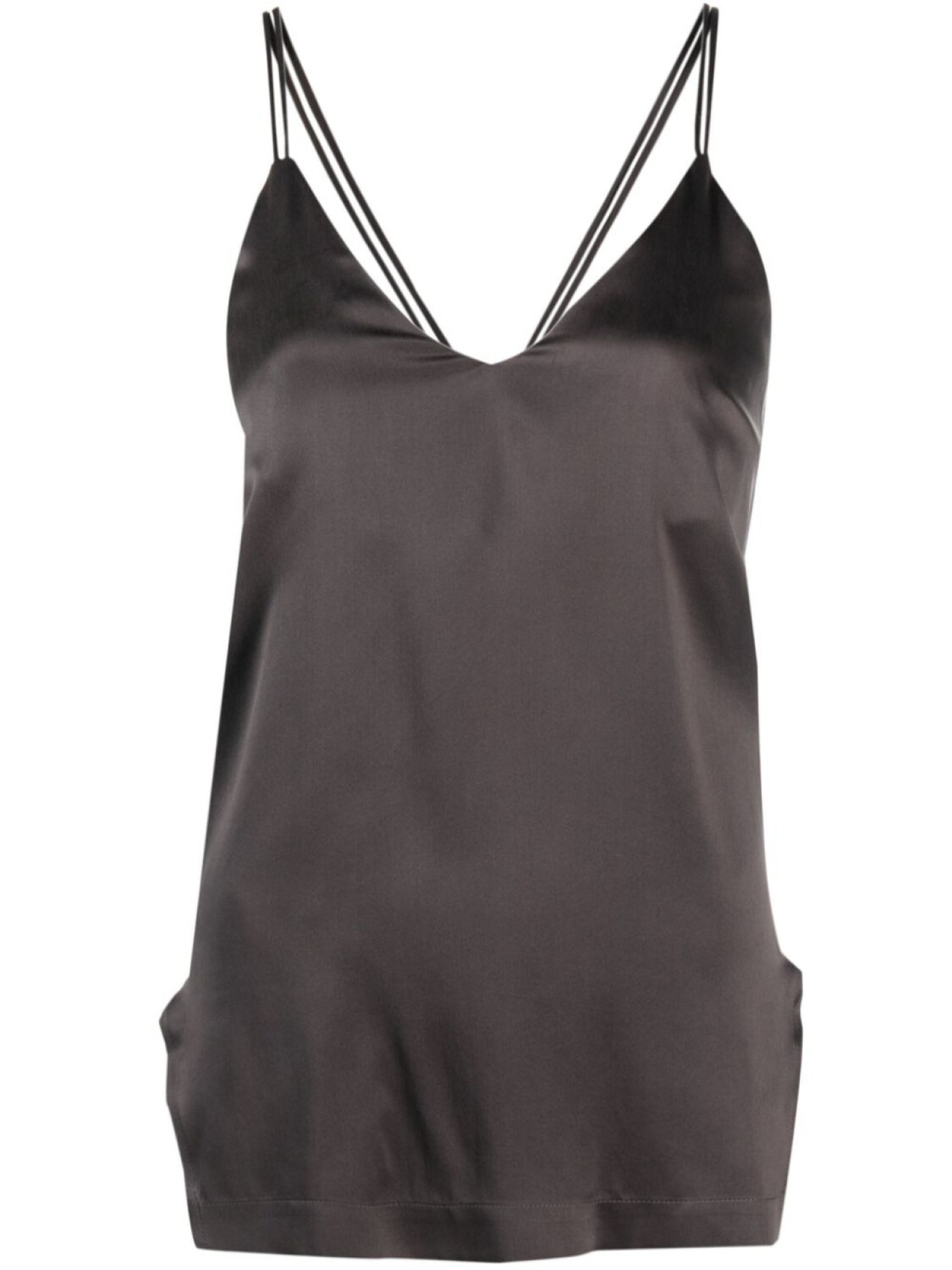 Шелковый топ на тонких бретелях Alysi, серый
Шелковый топ на тонких бретелях Alysi, серый