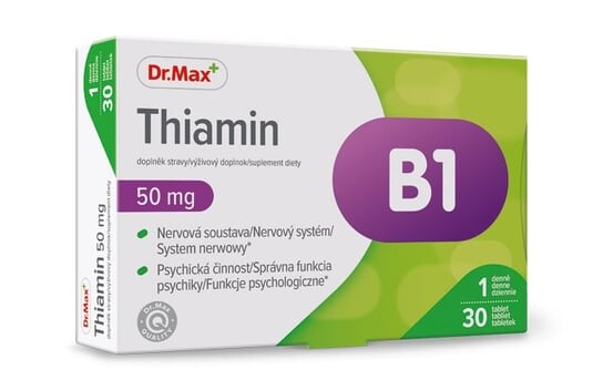Dr.Max Pharma, Биологически активная добавка Витамин B₁ тиамин, 30 таблеток.